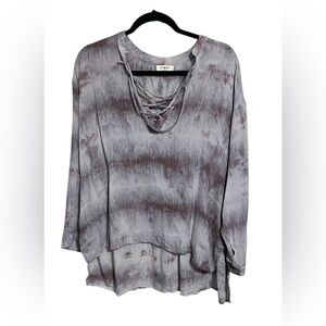 Umgee Tie Dye Top Sz Oversized Med